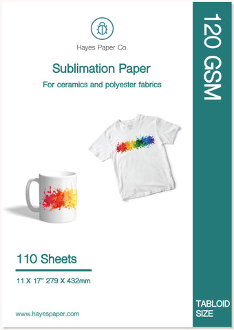 Hayes Paper Co.® White Heat Transfer Paper for applying to fabrics