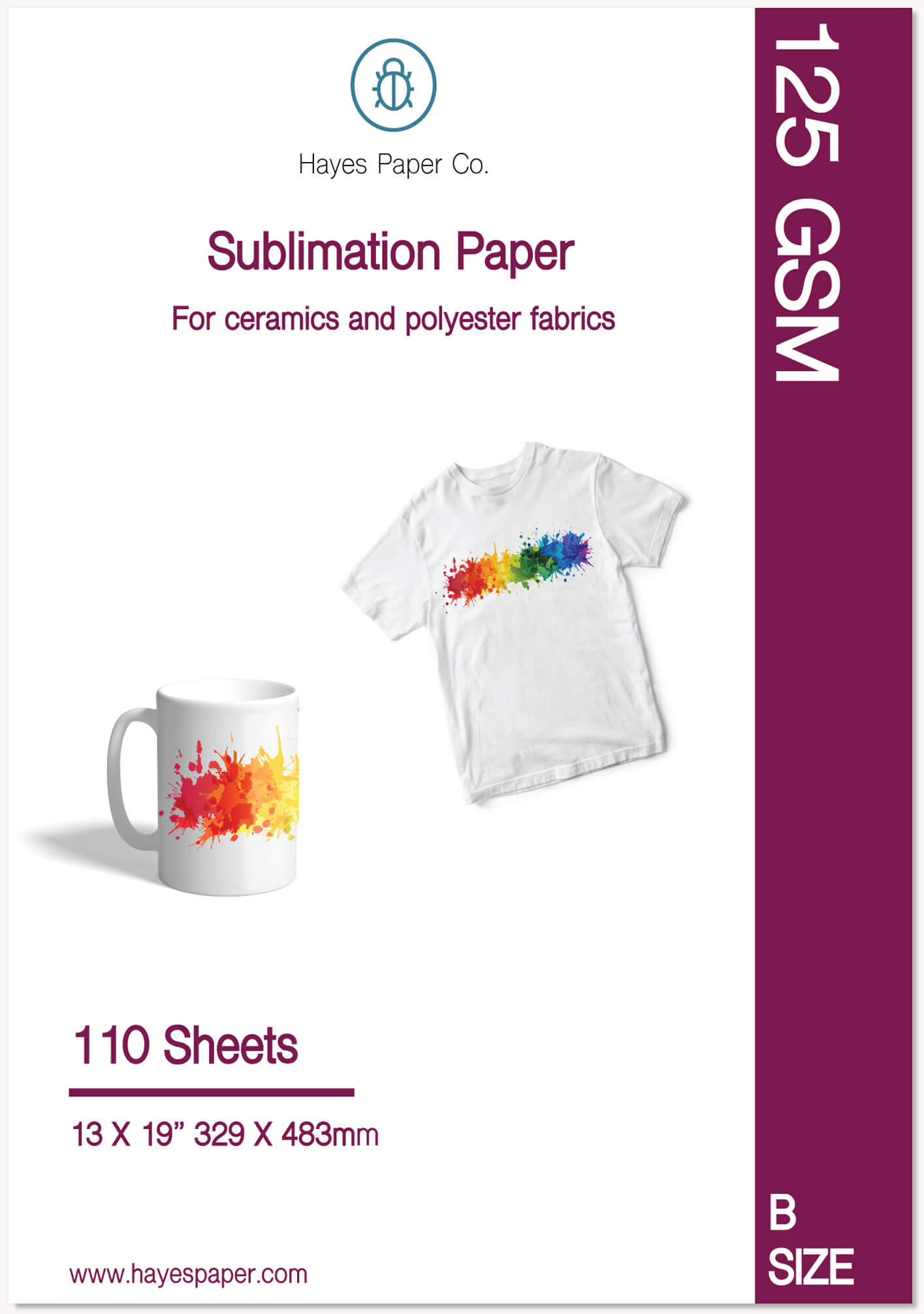 Hayes paper co, hayes sublimation paper, sublimation paper, sublimation instructions, sublimation ink, how to use sublimation paper