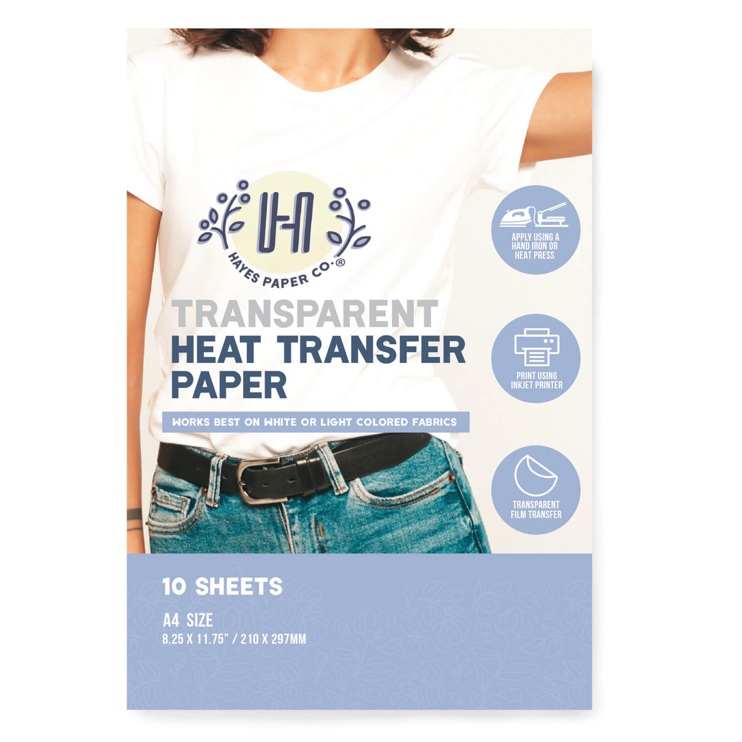Hayes Paper Co®  Clear Heat Transfer Paper Instructions – Hayes Paper Co.
